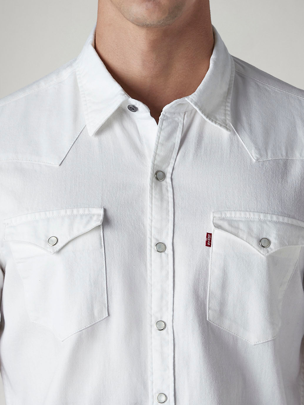 Men's Solid Slim Fit Denim Shirt - 20 View