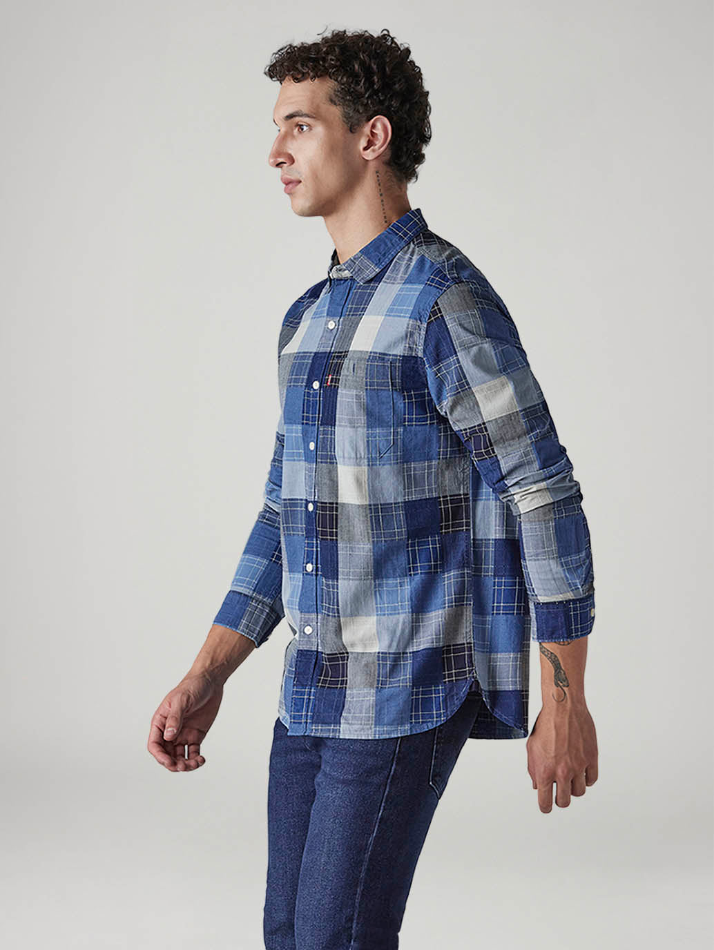 Men's Checkered Slim Fit Shirt - 20 View