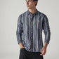 Men's Striped Slim Fit Dobby Shirt - Styleshot View