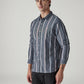 Men's Striped Slim Fit Dobby Shirt - Side View