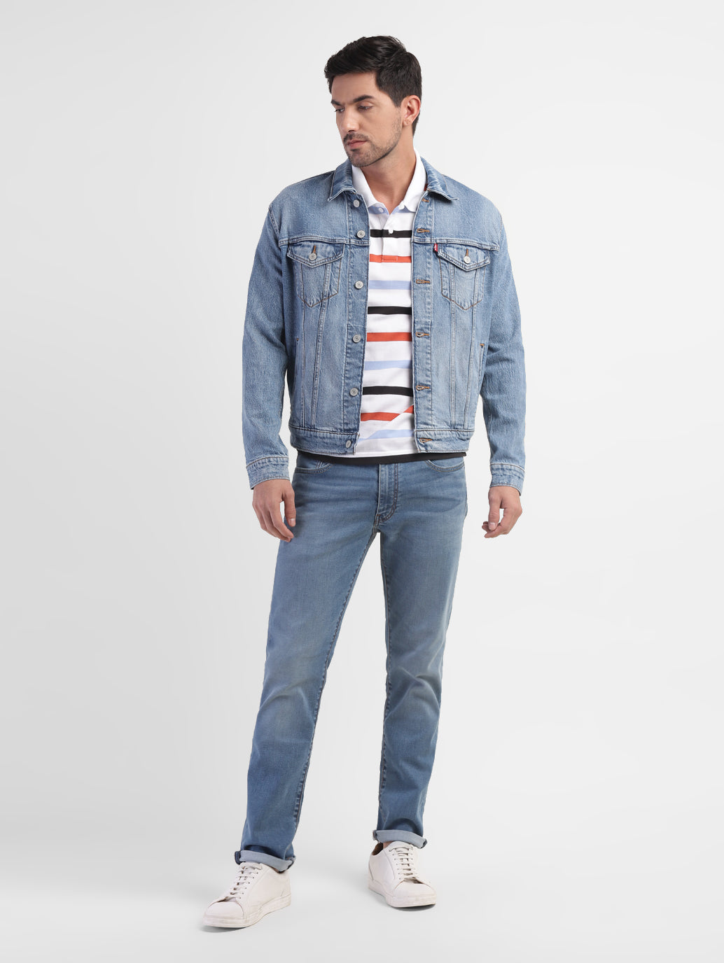 Men's Solid Spread Collar Jacket - 150710c4-09a5-408a-95d8-ef79035e4a18 View