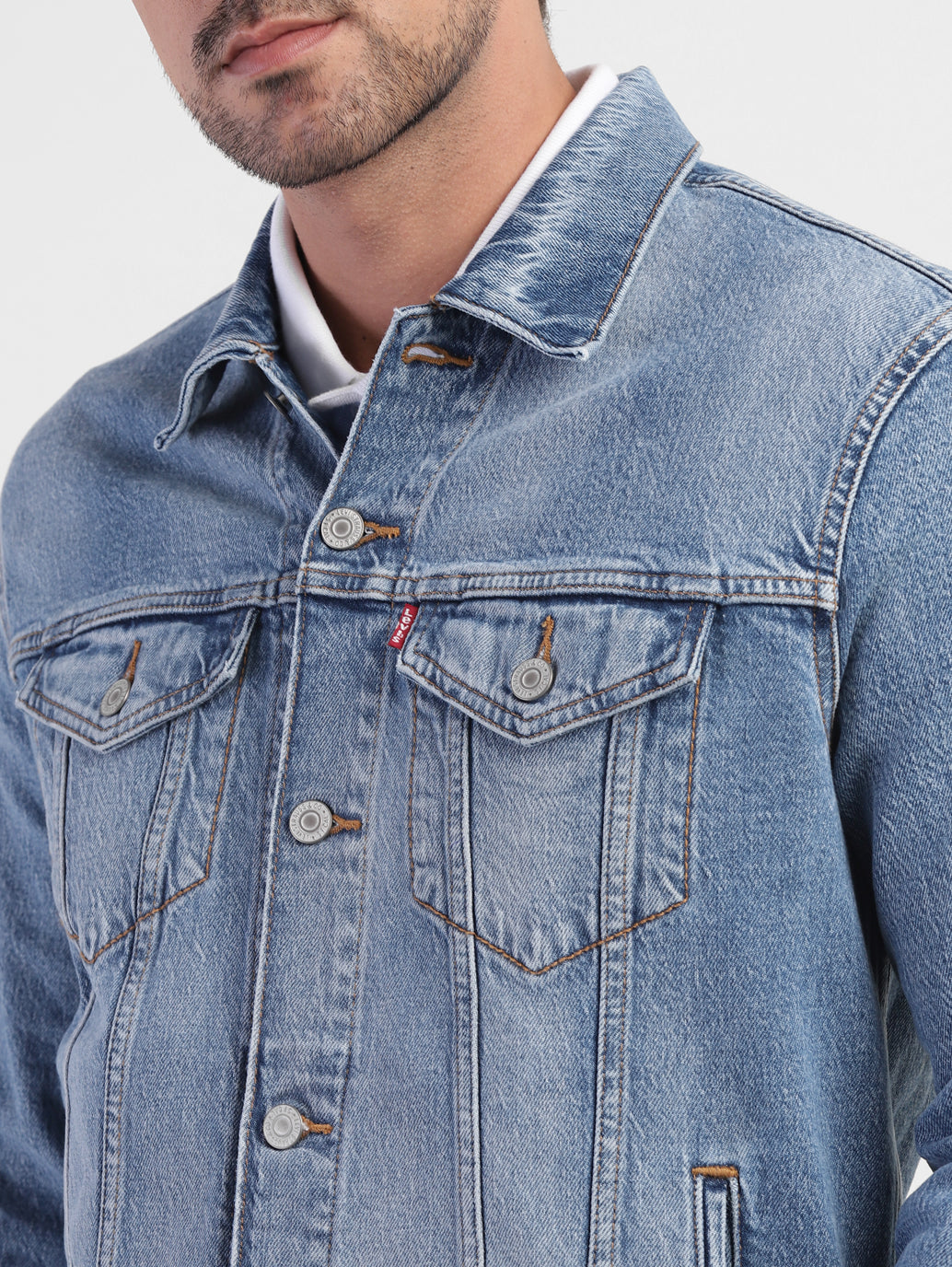 Men's Solid Spread Collar Jacket - bb764d5d-7165-4f40-bfe8-2ea52c44a32f View