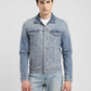Men's Solid Spread Collar Denim Jacket - 286cee8b-a11b-4596-a530-1d38af49bdcc View