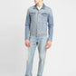 Men's Solid Spread Collar Denim Jacket - 94548399-04df-481e-a73d-4cd087fe3e4e View