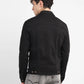Men's Redloop Solid Black Spread Collar Denim Trucker Jacket - bf43d63d-8723-45fc-afcc-51cada6c06c5 View