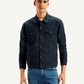 Men's Redloop Solid Navy Spread Collar Trucker Jacket - d5f2b091-cb28-4bfd-81a9-273137ec73d4 View