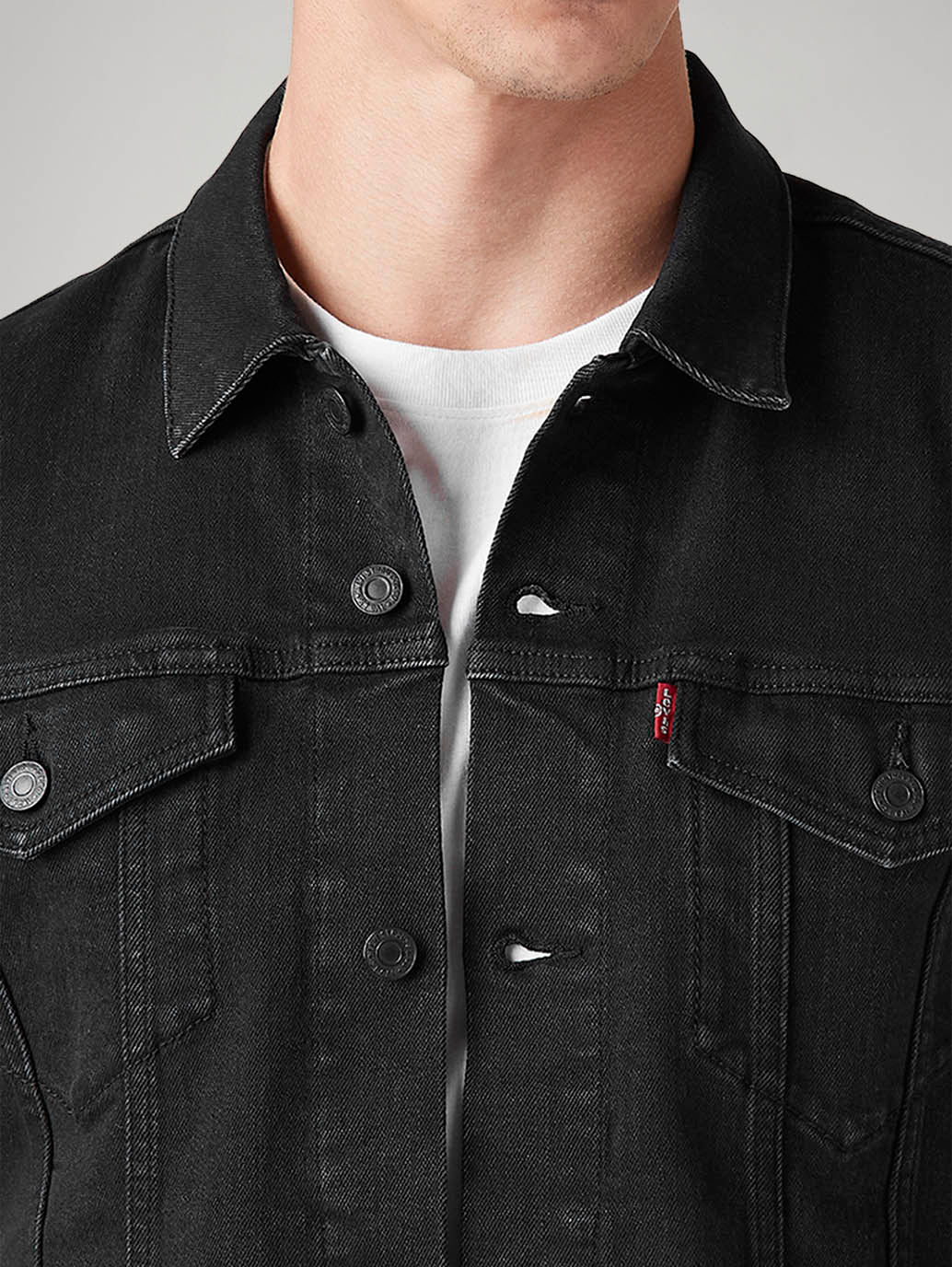 Men's Solid Regular Fit Jacket - Detail View