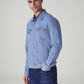 Men's Solid Regular Fit Denim Jacket - Side View