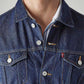 Men's Solid Regular Fit Denim Jacket - Detail View