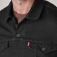 Men's Solid Regular Fit Denim Jacket - Detail View