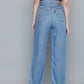 Women's Indigo Baggy Fit High Rise Jeans - 24ab33d2fcd10362d44e967529bc8353 View