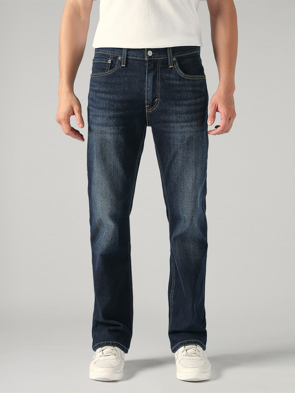 Men's 527 Dark Blue Bootcut Fit Mid Rise Jeans - 9417c27e-b54b-45ac-bbcd-d33cd0d1a21d View