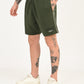Men's Dark Green Regular Fit Shorts - ad60b7f3-f512-4a2a-a9b6-f4538868bb5e View