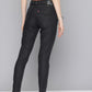 Women's 711 Black Skinny Fit Mid Rise Jeans - 2a99b0be-6d33-46d2-b7a8-0d075bec23091737617043636-Womens-Mid-Rise-711-Skinny-Black-Jeans-6631737617043069-3 View