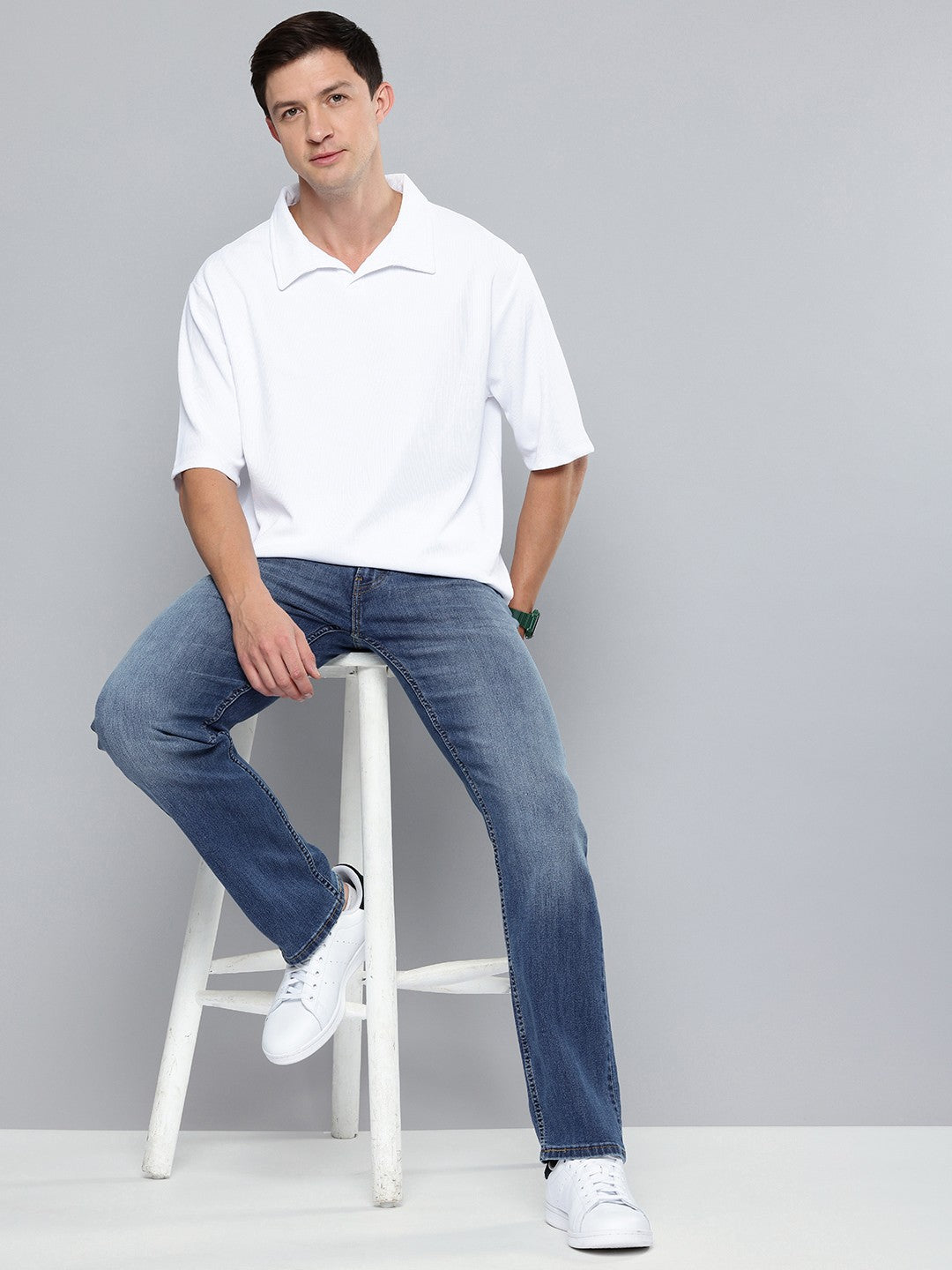 Men's 513 Indigo Slim Straight Fit Mid Rise Jeans