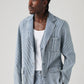 Men's Blue Striped Blazer - 2cdb6aa2fbcf3e8afda9ce5948052d26 View
