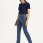 Women's 724 Blue Straight Fit High Rise Jeans - 2ee6156415425a0823ed70f19bb8b2f7 View