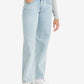 Women's Light Blue Loose Fit Low Rise Jeans - 2fb51fe44e2c42248002641cf8142e1d View