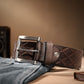 Men's Brown Textured Belt - 31f29258-dd5b-4740-ba8e-f867f86c43e61744178259851-Levis-Men-Textured-Leather-Belt-8191744178259547-1 View