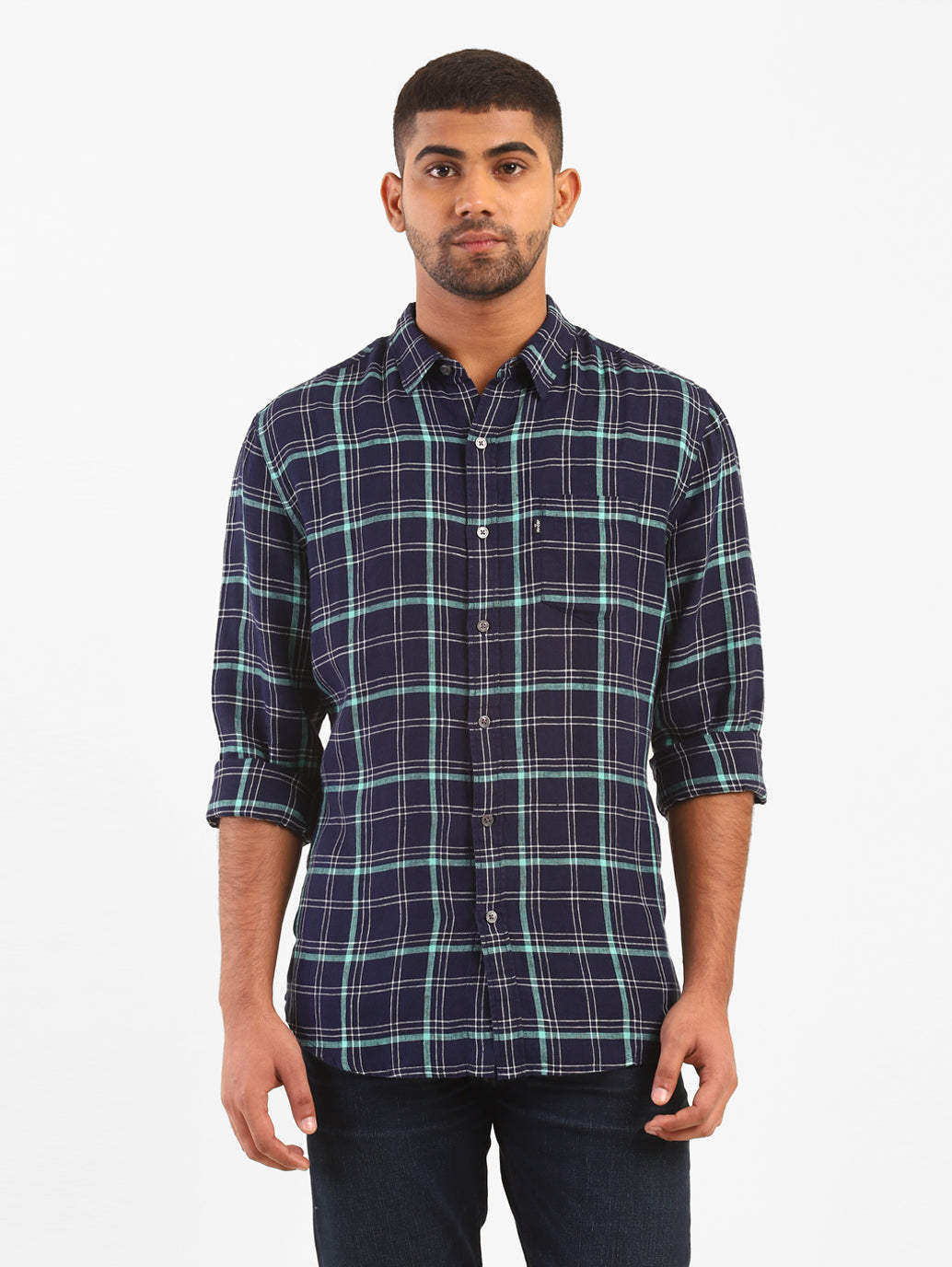 Men's Checkered Slim Fit Shirt