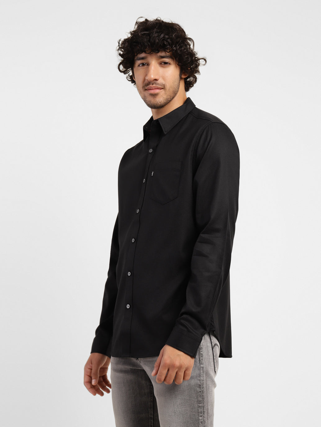 Men's Solid Spread Collar Shirt - ec1c9e2d-e15b-4ad0-a323-770459e55df6 View