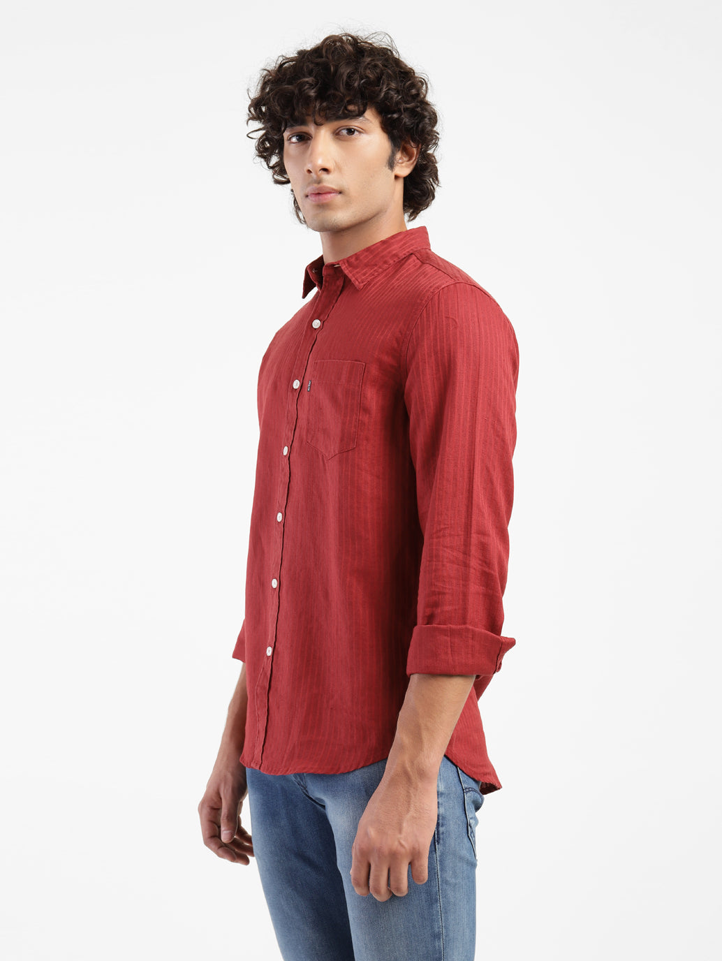 Men's Self Designed Relaxed Fit Shirt - 50a58413-b051-48f7-9eb7-1f767dd47f0d View
