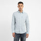 Men's Printed Spread Collar Shirt - Front View