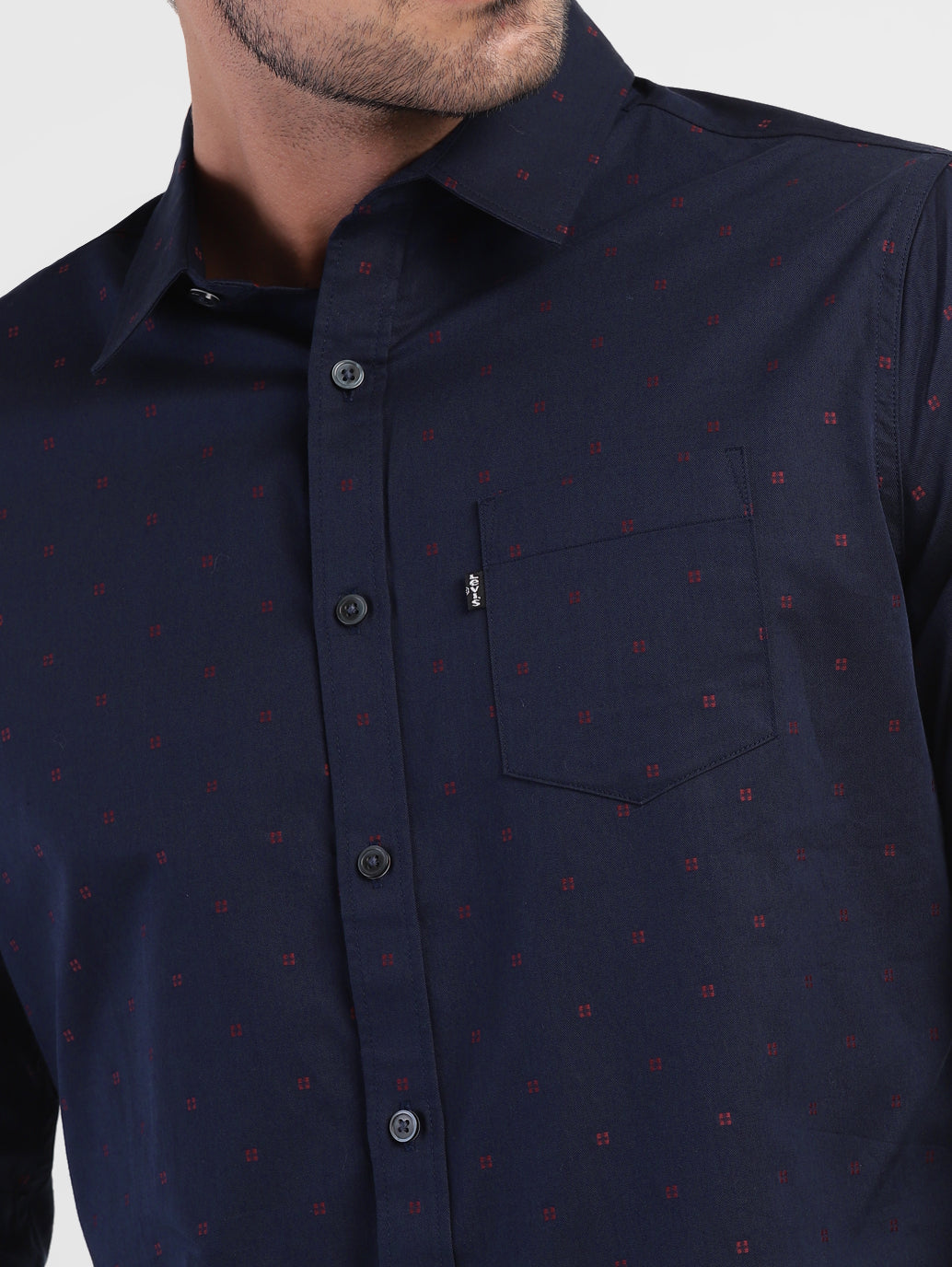 Men's Geometric Print Slim Fit Shirt - a58dca53-25e4-4104-be82-ca66bd37580e View