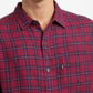 Men's Checkered Spread Collar Linen Shirt - f58ae360-91fc-4a6d-8fb0-18ea30276ca5 View