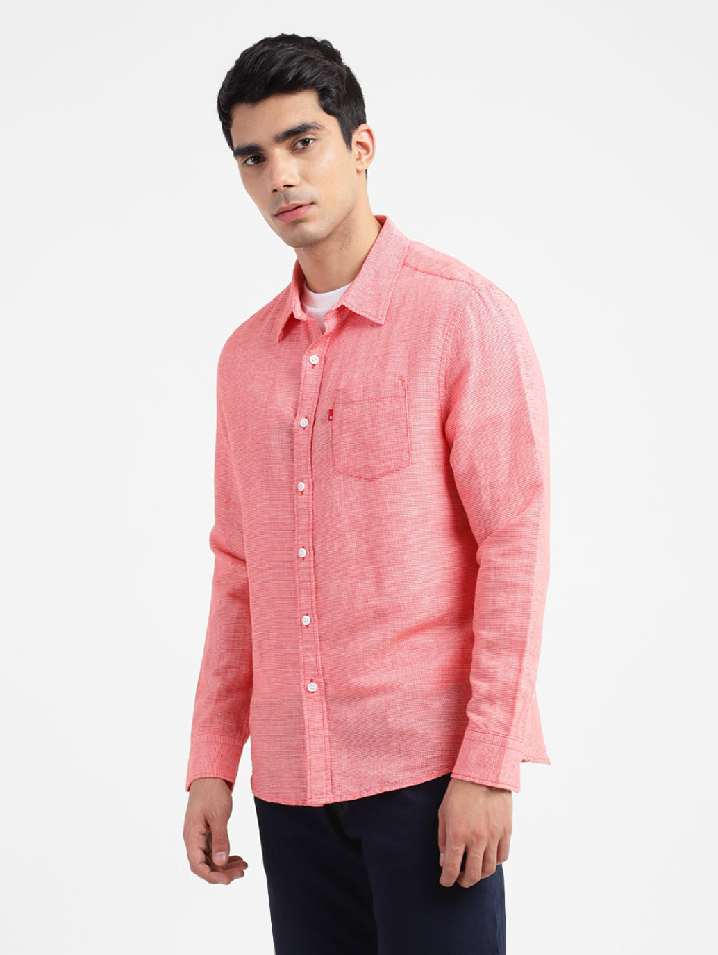 Men's Checkered Spread Collar Shirt - bf952e12-c6c8-448f-b379-f3e191339e58 View