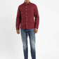 Men's Geometric Print Spread Collar Linen Shirt - f31d15a0-d33e-4652-a995-f7d06e173259 View