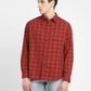 Men's Checkered Slim Fit Corduroy Shirt - 663c0254-5f9a-4fe6-9a68-a52c44cedc09 View