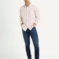 Men's Striped Slim Fit Shirt - Front View