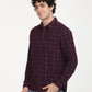 Men's Checkered Spread Collar Shirt - RightSide View