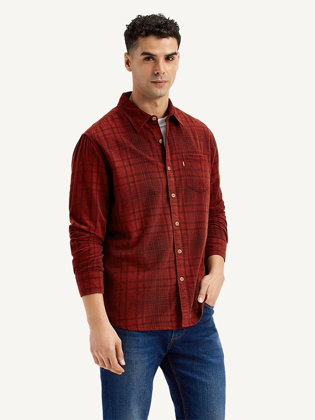 Men's Plaid Regular Fit Shirt - 20 View