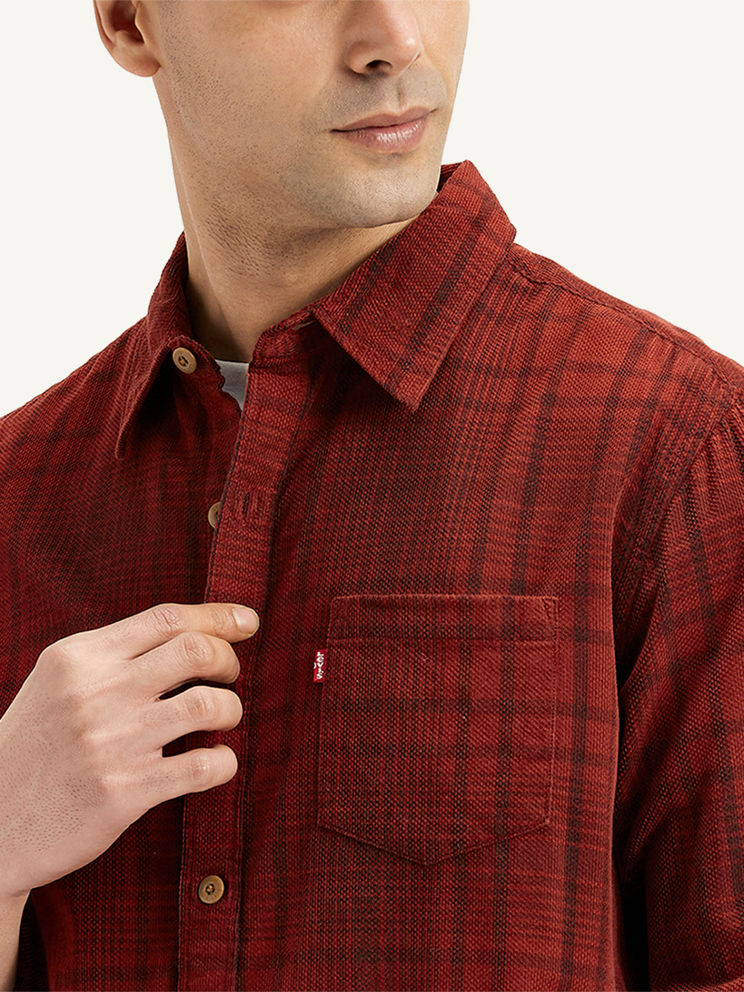Men's Plaid Regular Fit Shirt - 4c9eaa22-d11d-45fc-b56b-fb46064b0984 View