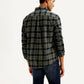 Men's Checkered Slim Fit Shirt - Back View