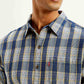 Men's Checkered Slim Fit Shirt - Detail View