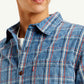 Men's Checkered Slim Fit Shirt - Detail View