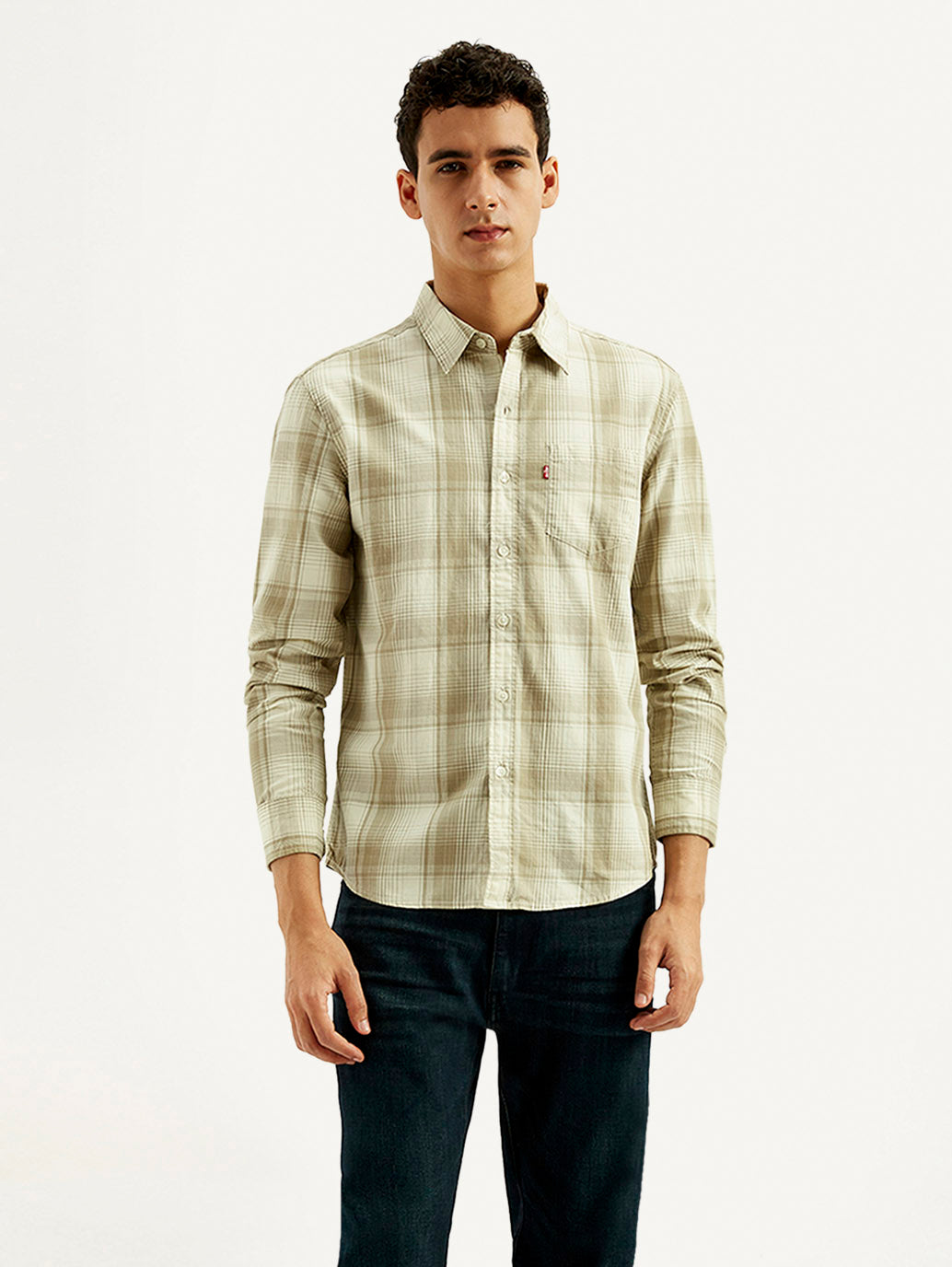Men's Plaid Slim Fit Shirt