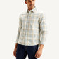 Men's Checkered Slim Fit Corduroy Shirt - Styleshot View