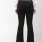 Women's 715 Black Flared Fit Mid Rise Jeans - 3 View