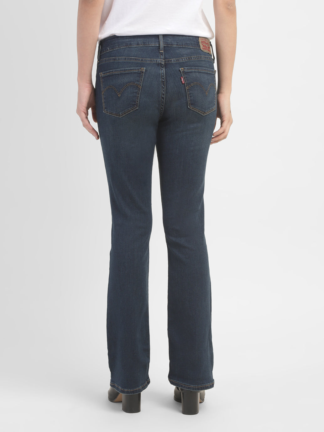 Women's 715 Blue Flared Fit Mid Rise Jeans - 90378a7b-d0a3-490e-b761-c68b3f6b162a View