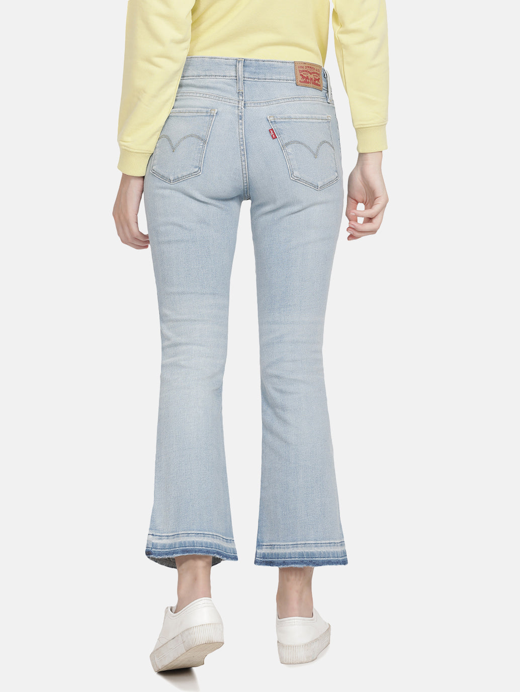 Women's 715 Blue Flared Fit Mid Rise Jeans - 63161a01-babf-4a12-86dc-e1145ead7687 View