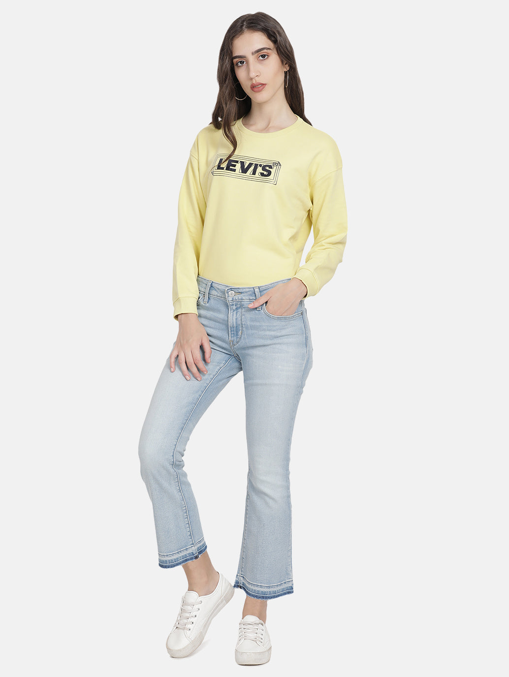 Women's 715 Blue Flared Fit Mid Rise Jeans - ab44b49c-56da-40bb-b7f7-db7ee9640503 View