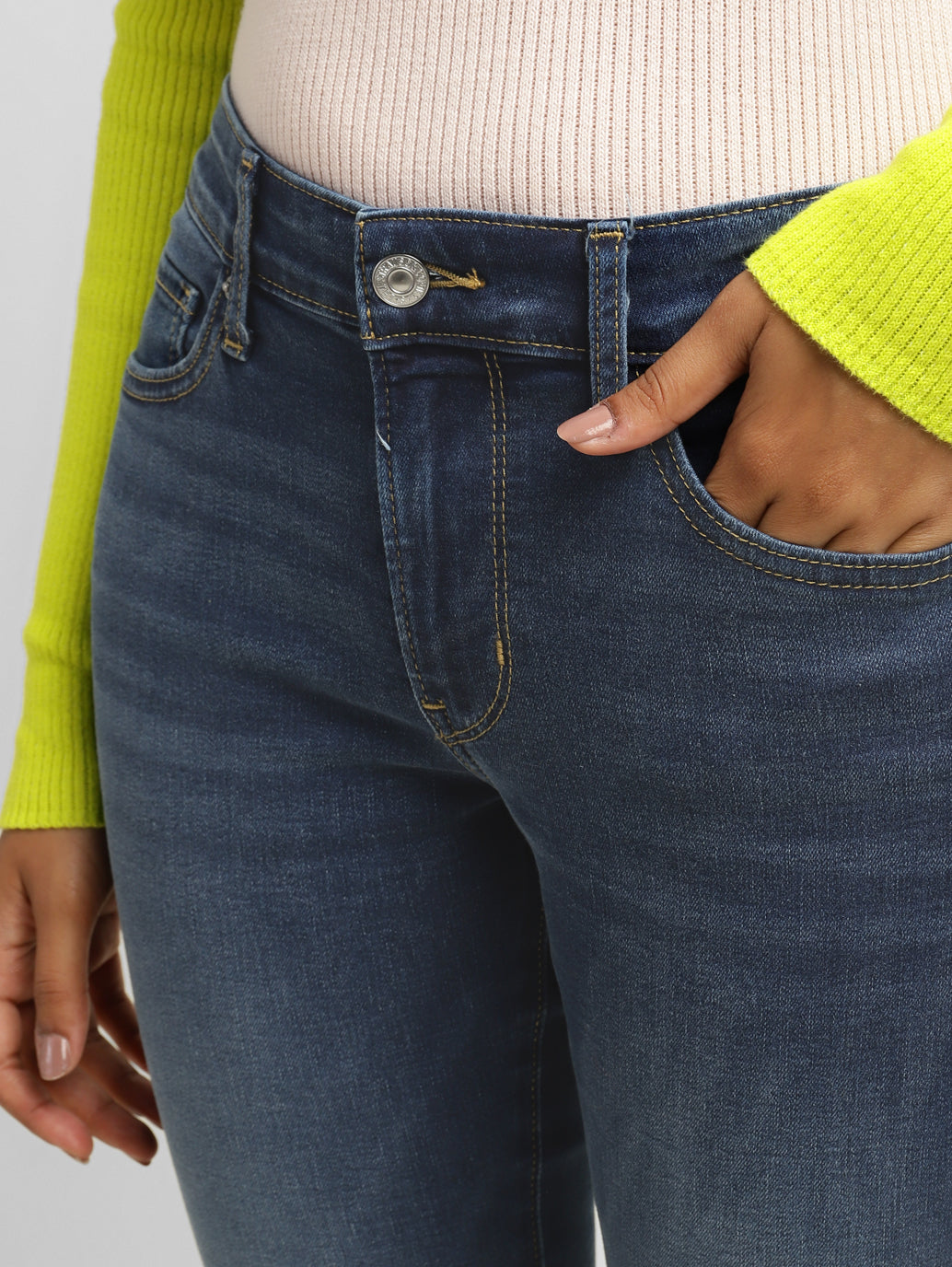 Women's 715 Blue Flared Fit Mid Rise Jeans - 7ae2cd6f-624f-4cdf-98e4-586a133ccc0c View