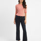 Women's 715 Navy Blue Flared Fit Mid Rise Jeans - 15edc0af-7701-4459-a8ba-cec30c862a4e View
