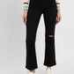 Women's 715 Black Flared Fit Mid Rise Jeans - a1c3f456-f3b9-465d-b910-f9b6f20aeb67 View