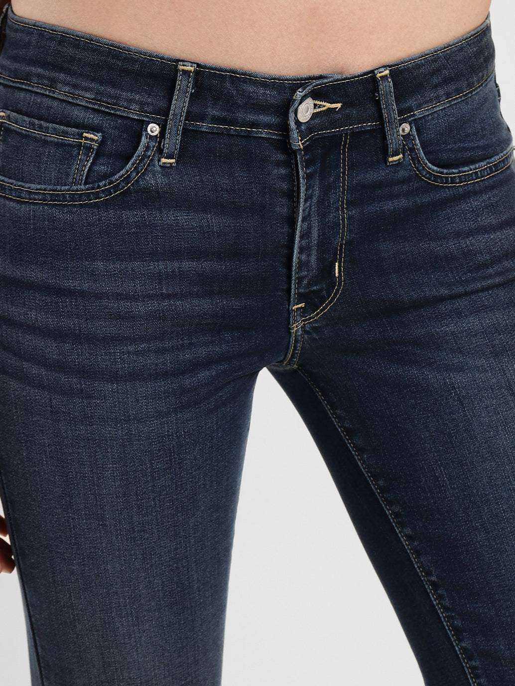 Women's 715 Blue Flared Fit Mid Rise Jeans - a1490eba-3dd5-4b3d-9145-b07a81022d7c View