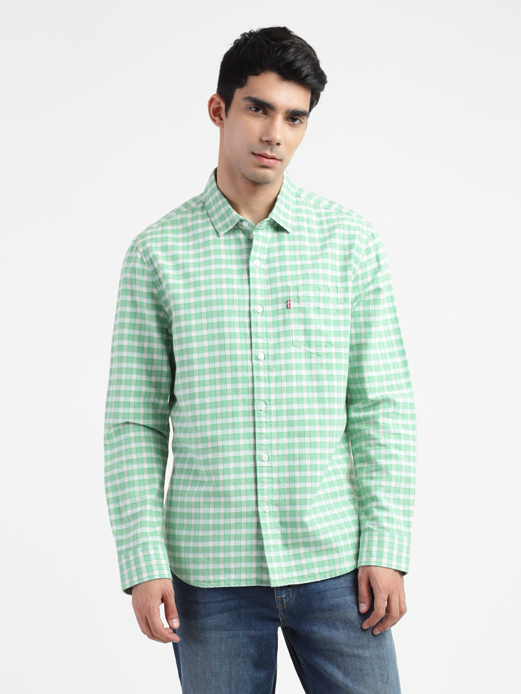 Men's Checkered Slim Fit Shirt - 568aa70b-64ab-4e2b-8ca0-27a620491af6 View